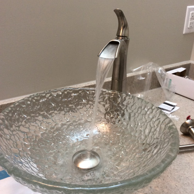 Glass Sink Fixture