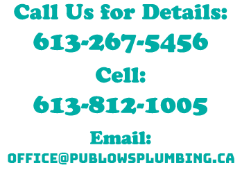 Call Us for Details: 613-267-5456
Cell: 613-812-1005
Email: offic@publowsplumbing.ca